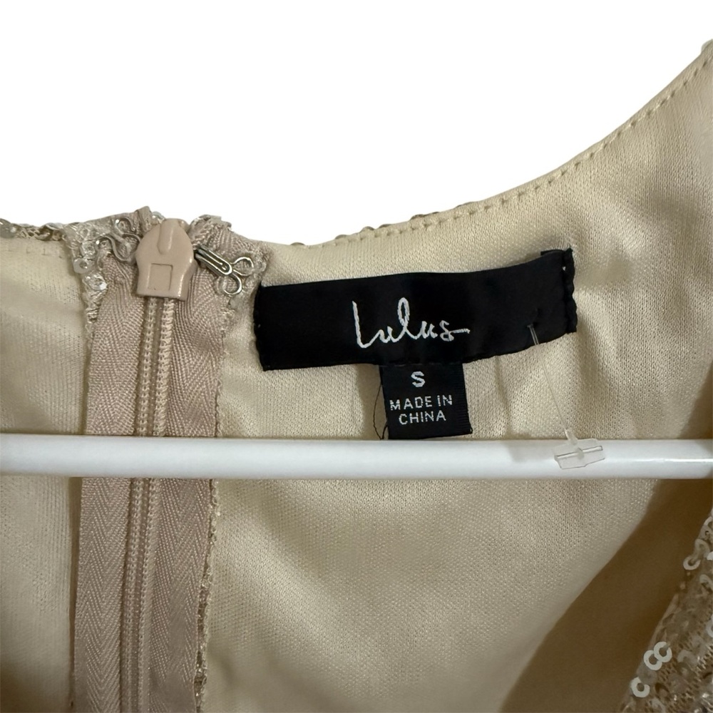 Lulu's Shimmering Gold Sequin Mini Dress - Picture 7 of 7